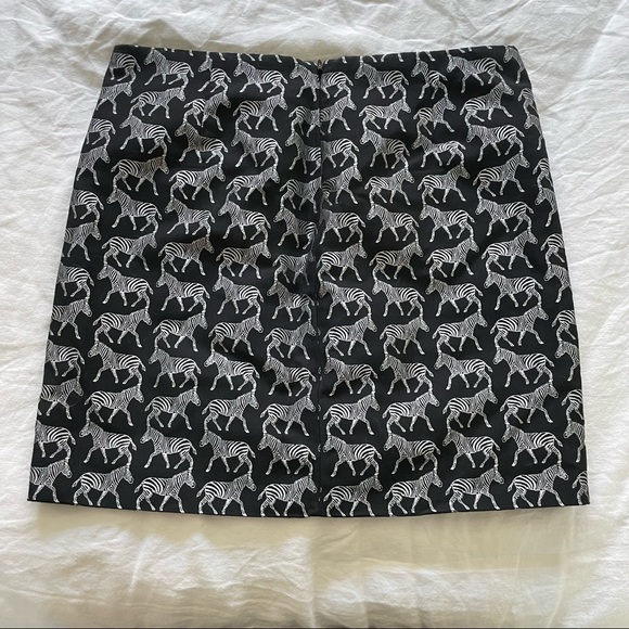 J Crew Factory Zebra Mini Skirt - Picture 3 of 3